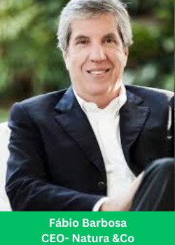 Fábio Barbosa, CEO of Natura & Co, leading the company's growth and sustainability initiatives.