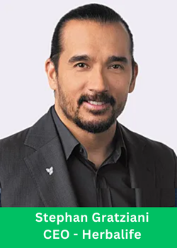 Stephan Gratziani, CEO of Herbalife, in professional attire Herbalife Vietnam Revenue