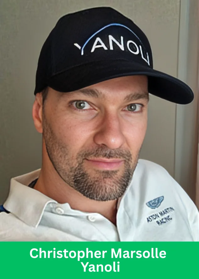 Christopher Marsolle of Yanoli wearing a branded cap, recognized as the first Elite Leader in the company’s history.