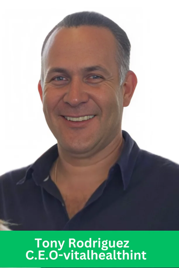 Tony Rodriguez, CEO of Vital Health, featured in our Vital Health Review covering the company’s wellness mission and leadership.