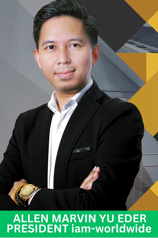 Allen Marvin Yu Eder, President of IAM Worldwide, representing the leadership behind the IAM Worldwide Review