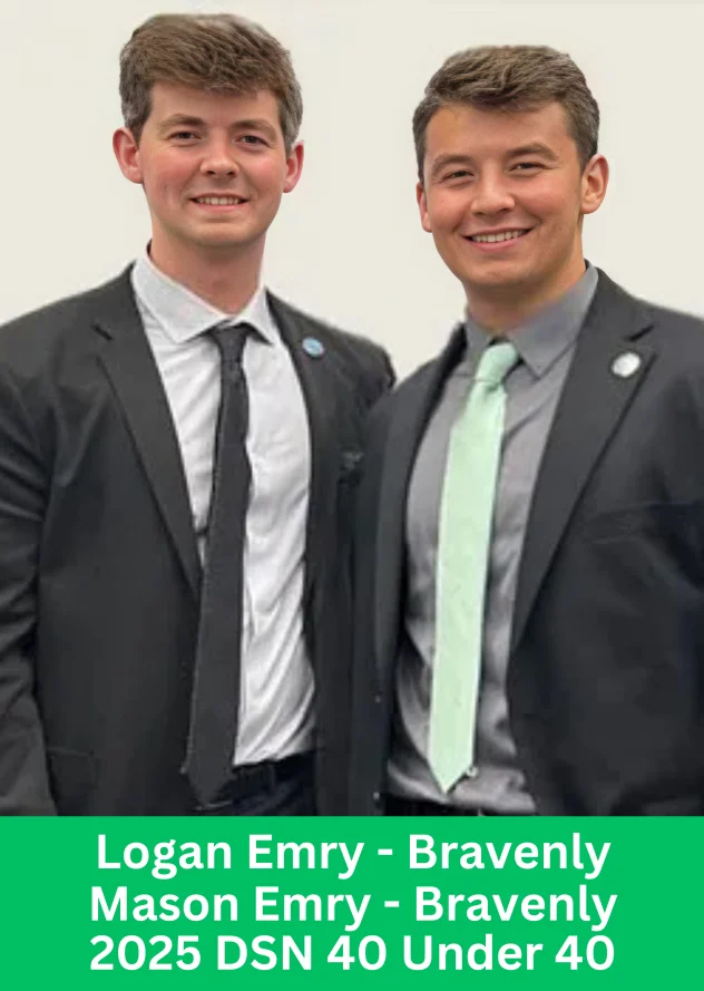 Logan Emry and Mason Emry Bravenly Global 2025 DSN 40 Under 40