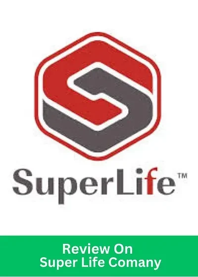 SuperLife Company Logo with a review of the company
