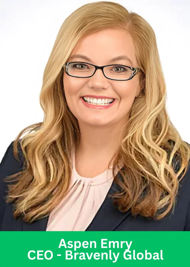 Aspen Emry, CEO of Bravenly Global, representing Bravenly Inc. 5000 recognition