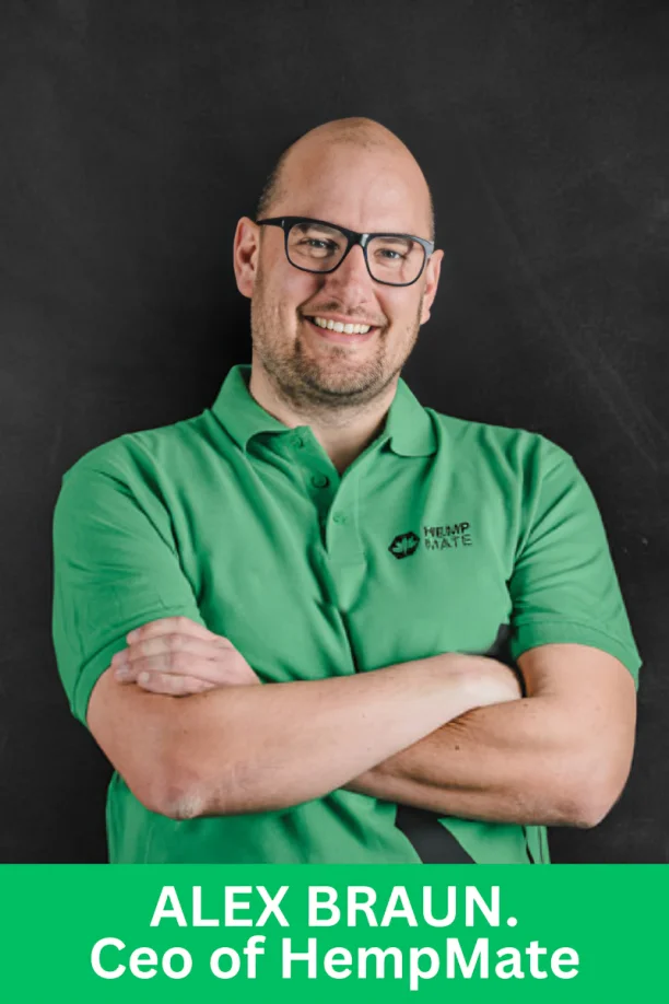 Alex Braun CEO of HempMate promoting CBD wellness and ethical entrepreneurship