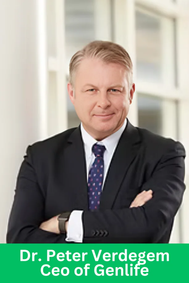 Dr. Peter Verdegem, CEO of Genlife, representing the company’s vision of personalized wellness innovation.