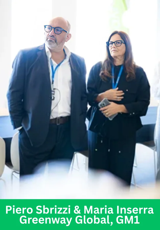 Maria Inserra and Piero Sbrizzi leading Greenway Global community