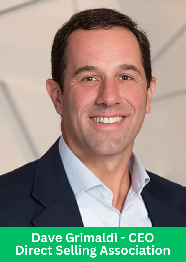 Dave Grimaldi, CEO of the Direct Selling Association, smiling at the camera.