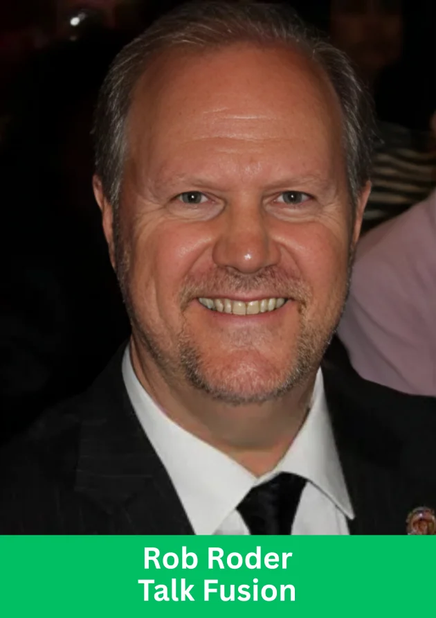 Rob Roder, top MLM industry earner and leader, representing Talk Fusion.