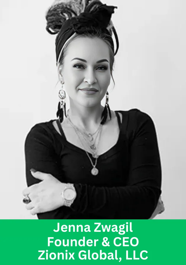 Jenna Zwagil, Founder and CEO of Zionix Global, leading Asia market expansion with vision and leadership.