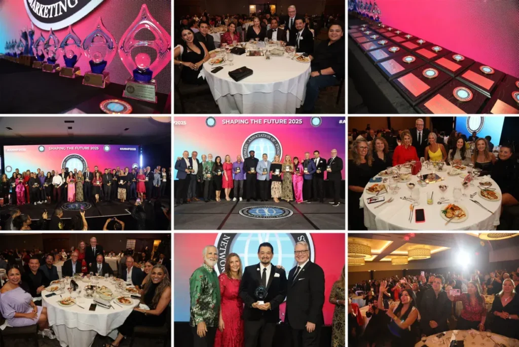 Attendees at the ANMP 2025 Awards Gala celebrating and networking.