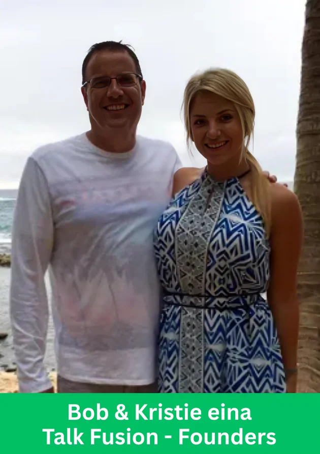 Bob and Kristie, the founders of Talk Fusion, pioneers in global video communication and innovation.