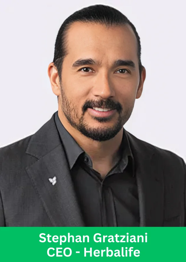 Stephan Gratziani, CEO of Herbalife, in a professional suit