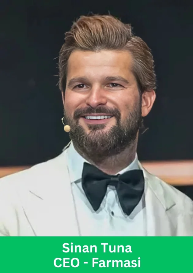 Sinan Tuna, CEO of Farmasi, speaking at a global company event