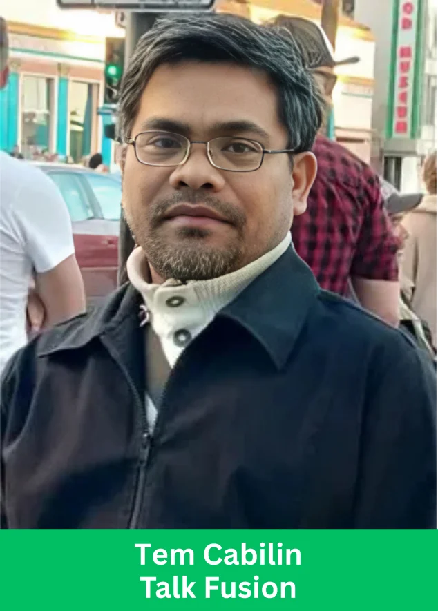 Tem Cabilin, a network marketing leader, representing Talk Fusion and his MLM success story