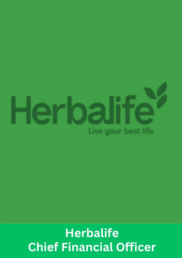 Herbalife Chief Financial Officer discussing financial performance and company strategy
