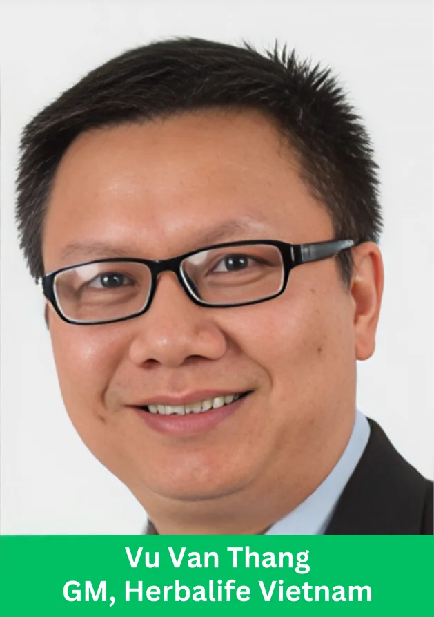 Vu Van Thang, General Manager of Herbalife Vietnam, smiling in a professional portrait