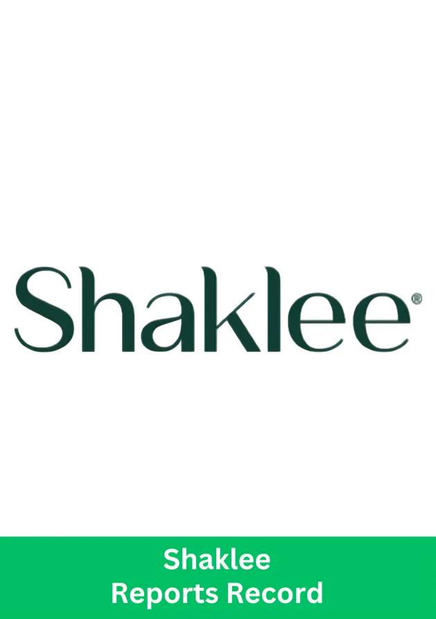 Shaklee record growth logo highlighting the company’s historic wellness expansion