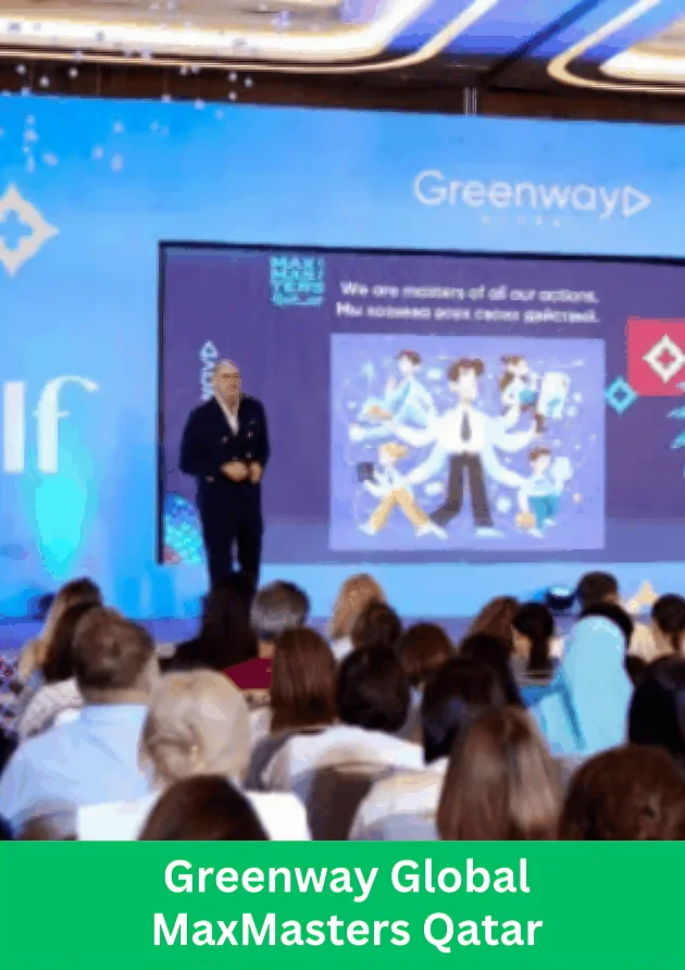 Greenway Global MaxMasters Qatar 2025 event showcasing leadership training and global partner recognition