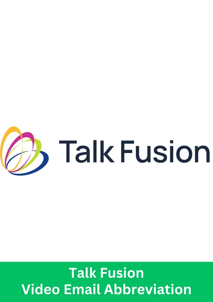 Talk Fusion logo showcasing Video Email Network Marketing tools