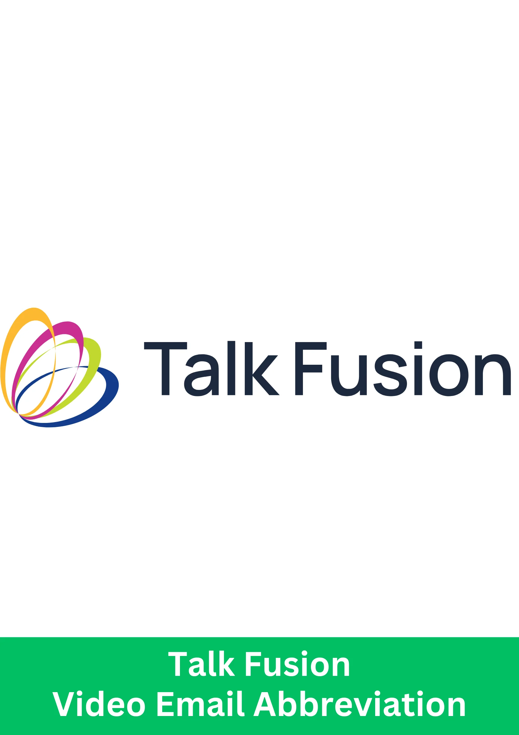 Talk Fusion logo showcasing Video Email Network Marketing tools