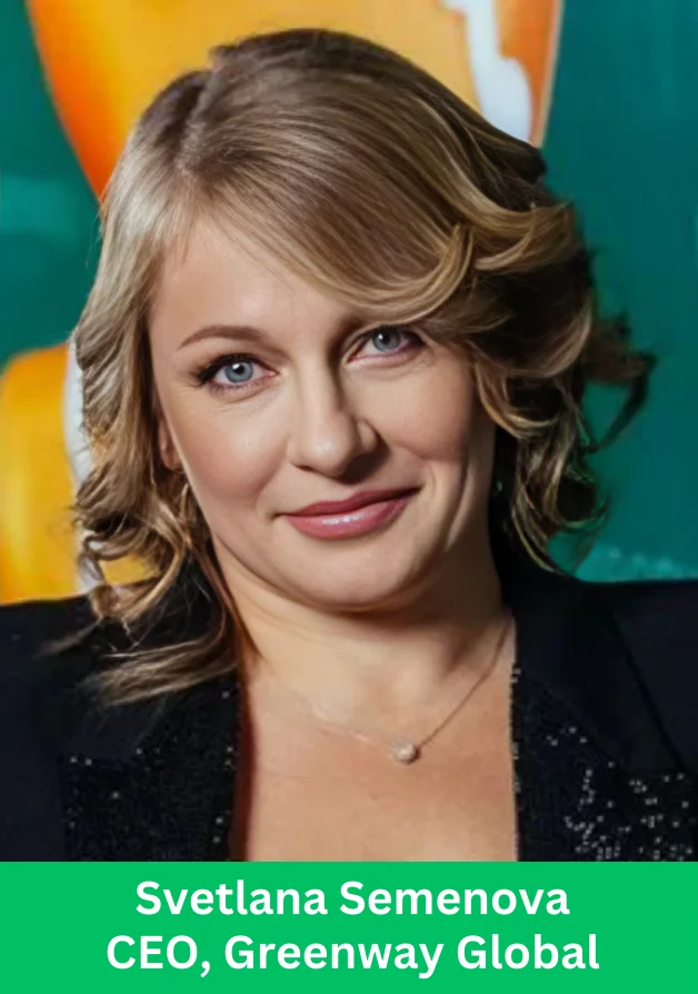 Greenway Global Q3 featuring Svetlana Semenova, CEO of Greenway Global, highlighting leadership behind the eco-focused global business