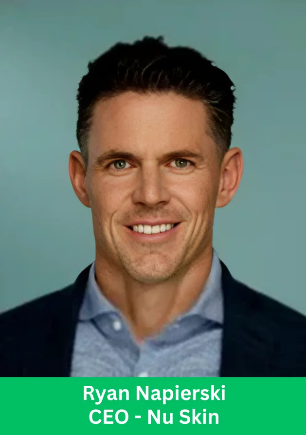 Ryan Napierski Nu Skin CEO portrait highlighting leadership in global wellness