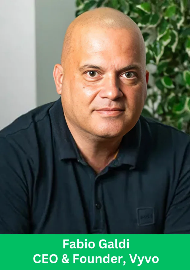 Fabio Galdi Vyvo CEO and Founder seated for a professional portrait