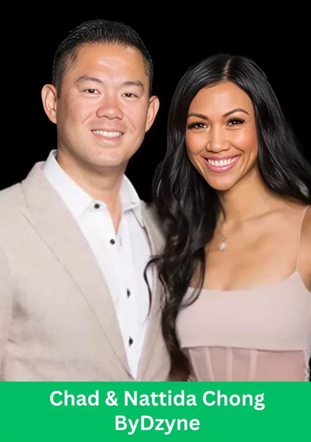 Chad and Nattida Chong, founders of ByDzyne, posing together at a corporate leadership event