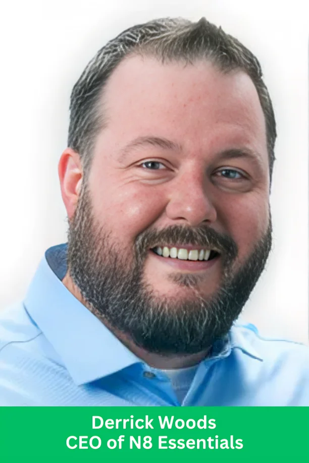 Derrick Woods, CEO of N8 Essentials, a science-driven wellness and essential oils brand