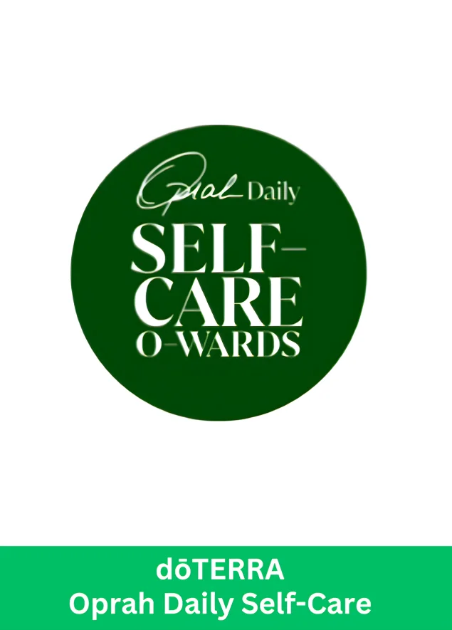Oprah Daily Self-Care O-wards 2026 badge highlighting dōTERRA as Best Essential Oils winner