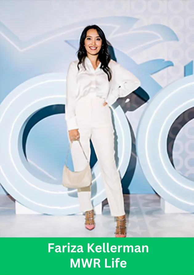 Fariza Kellerman, MWR Life global leader, representing travel freedom, leadership, and a purpose-driven lifestyle
