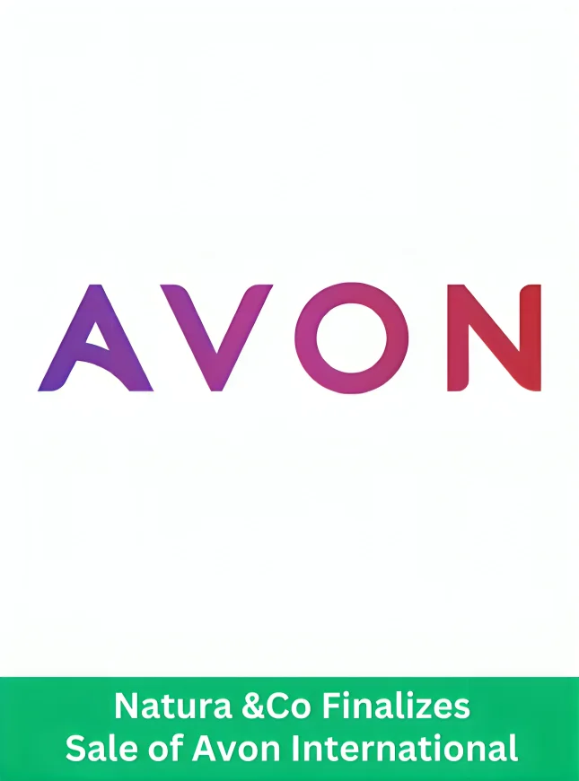 Avon logo representing Natura &Co finalizing the sale of Avon International while retaining Latin America operations