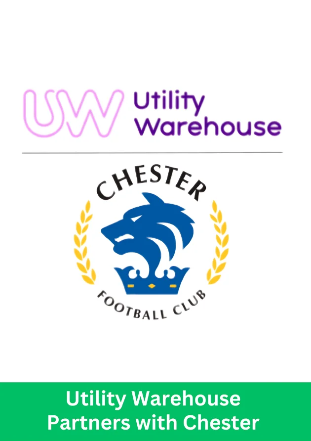 Utility Warehouse and Chester Football Club announce a three-year community partnership supporting fans and local engagement