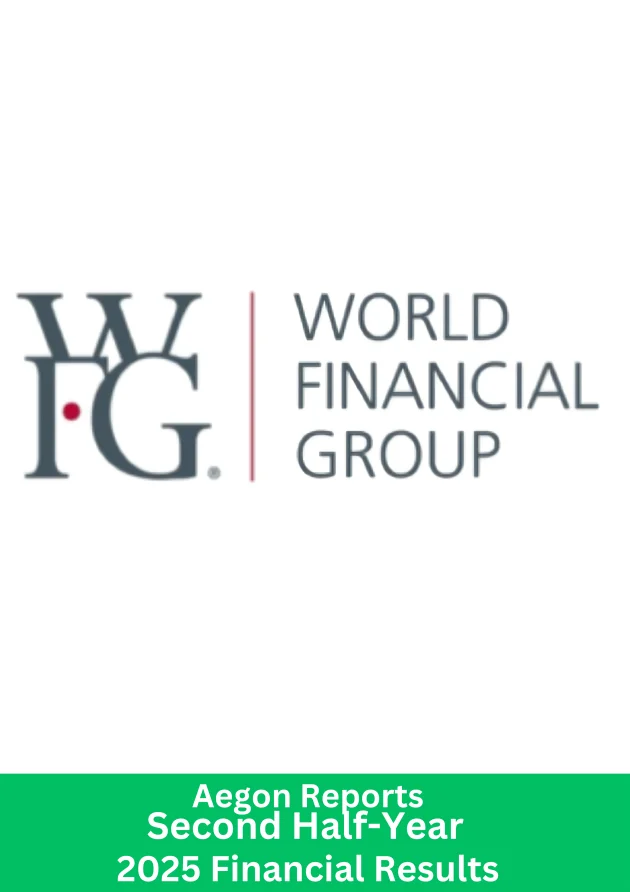 World Financial Group logo with announcement of Aegon second half-year 2025 financial results