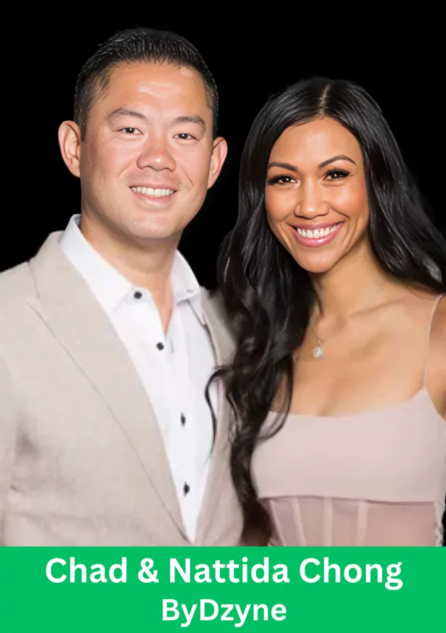 Chad and Nattida Chong, founders of ByDzyne, posing together in a professional portrait