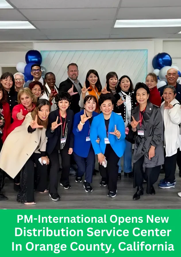 PM-International team at the opening of new distribution service center in Orange County California