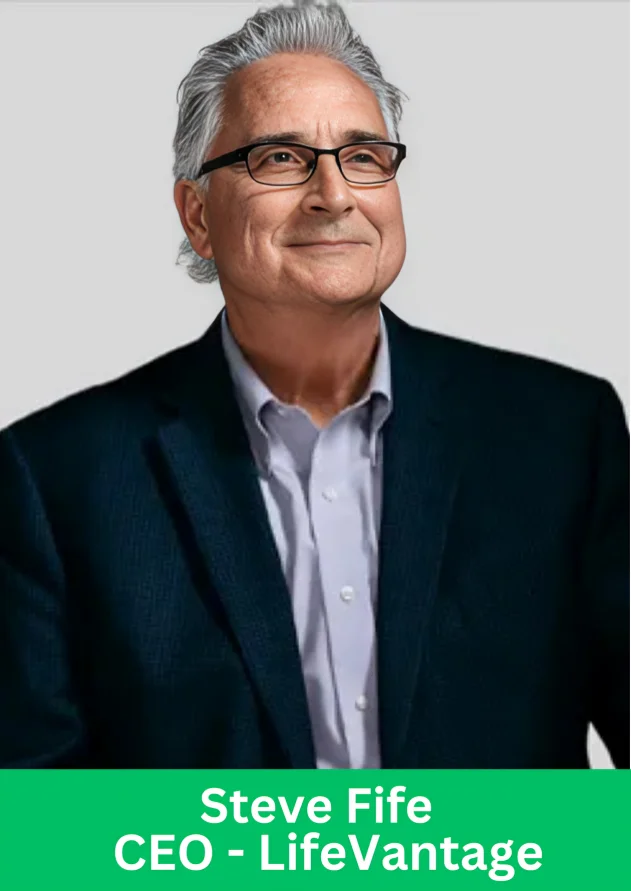 Steve Fife CEO LifeVantage company official business portrait wearing suit and glasses
