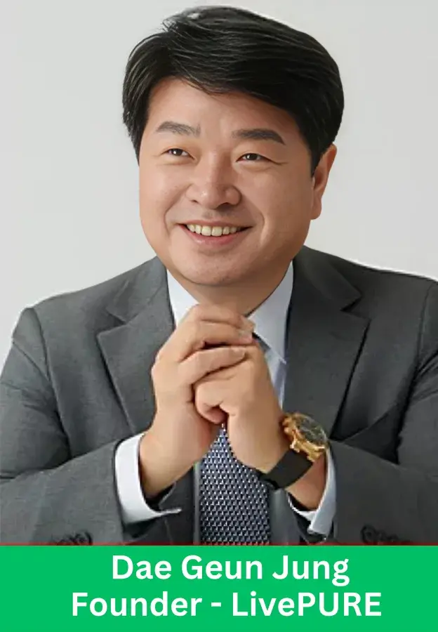 Dae Geun Jung founder of LivePURE leadership portrait