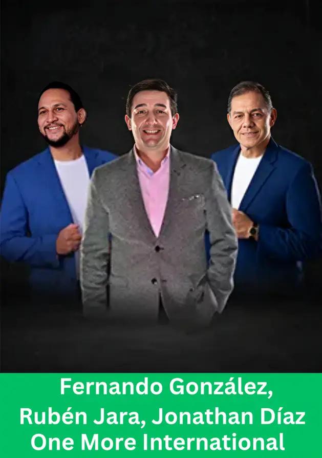 Fernando González Rubén Jara and Jonathan Díaz leaders of One More International