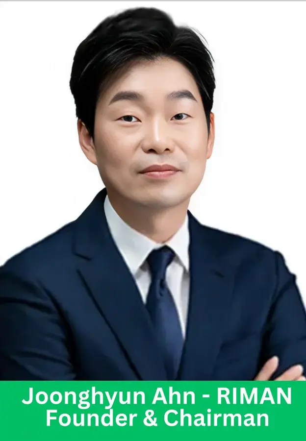 Joonghyun Ahn founder and chairman of RIMAN leadership portrait
