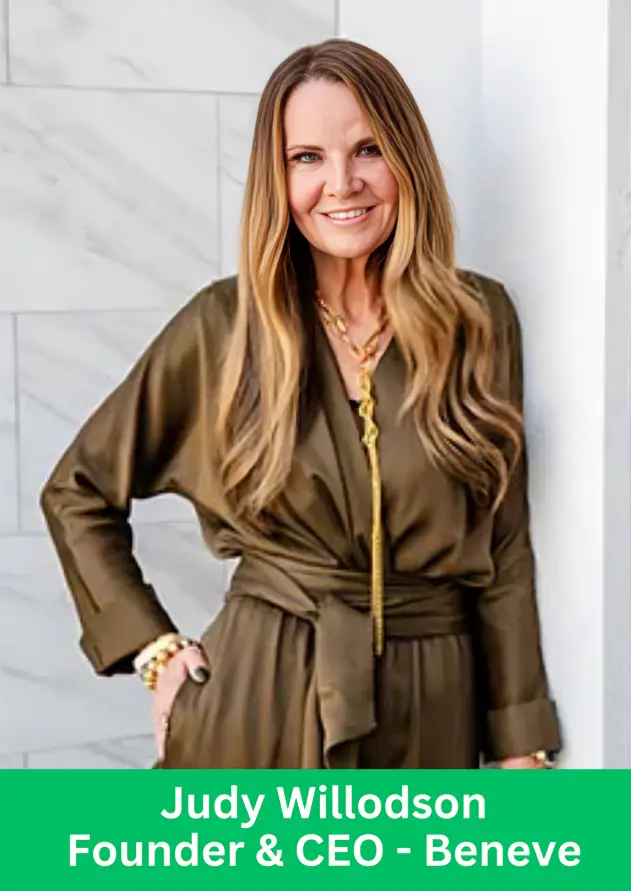 Judy Willodson founder and CEO of Beneve leadership portrait
