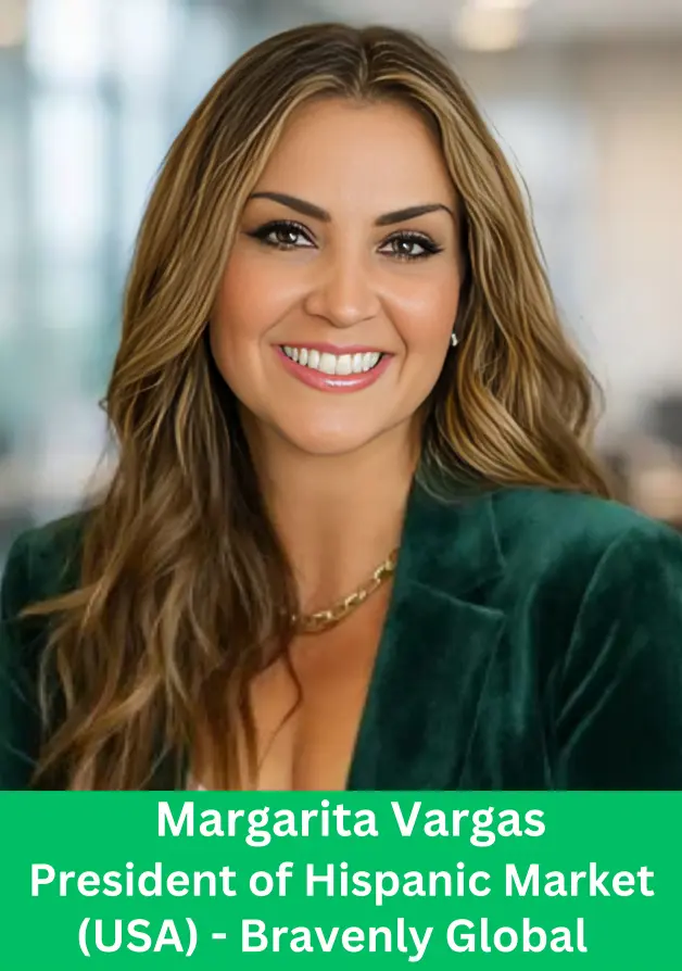 Margarita Vargas President of Hispanic Market USA Bravenly Global leadership portrait