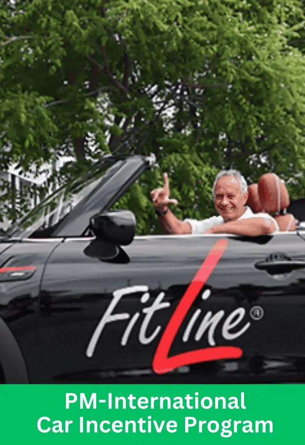 PM-International Car Incentive Program featuring FitLine branded vehicle and leadership incentive bonus upgrade