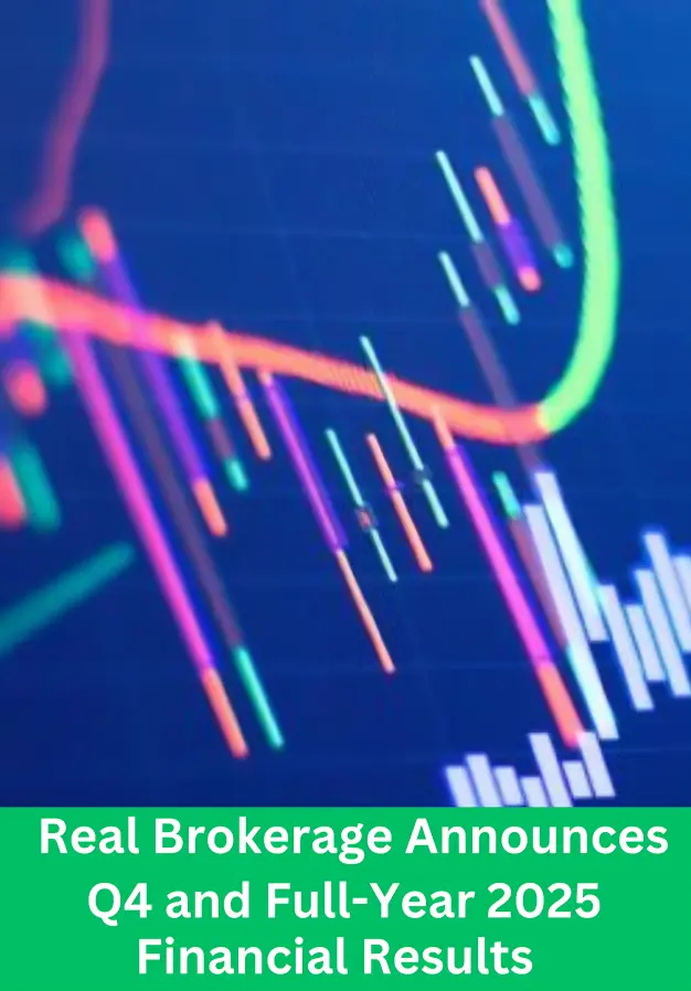 Real Brokerage Q4 2025 financial results and full-year revenue growth chart