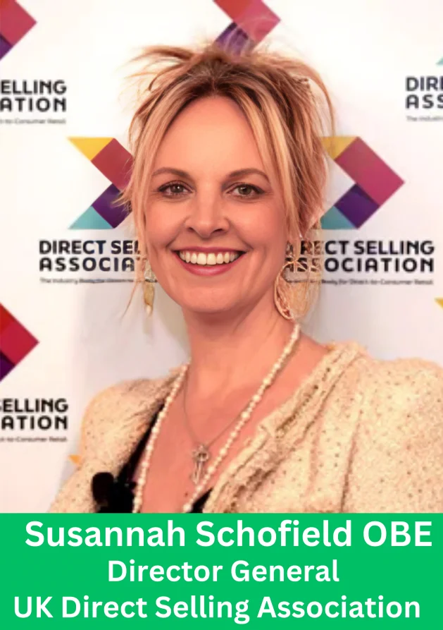 Susannah Schofield OBE Director General of the UK Direct Selling Association at industry event