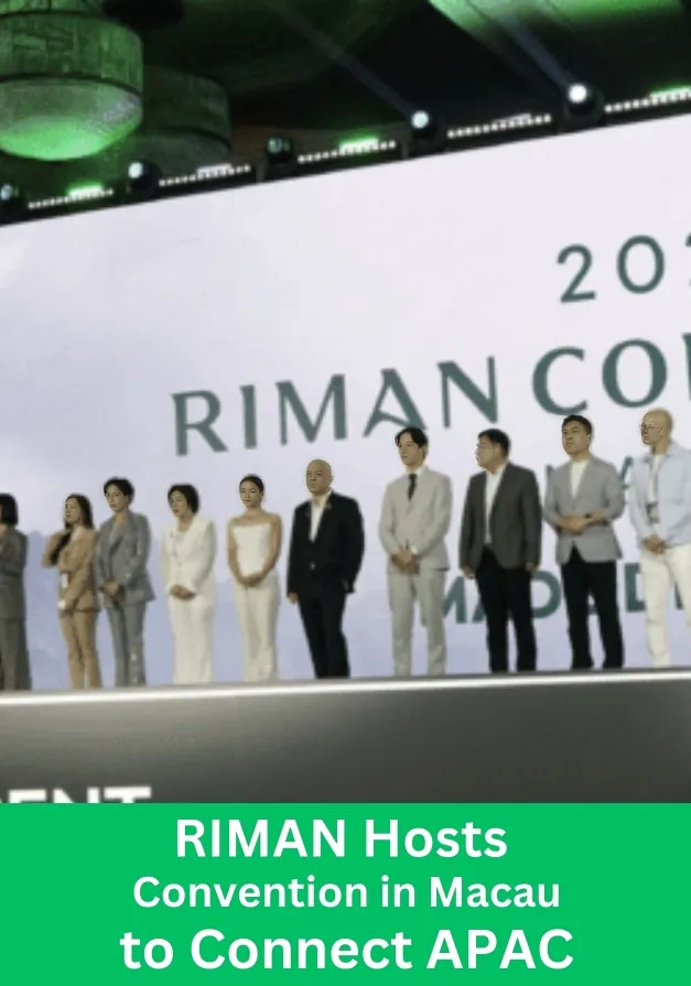 RIMAN executives and leaders on stage at Macau Convention 2026 connecting APAC markets