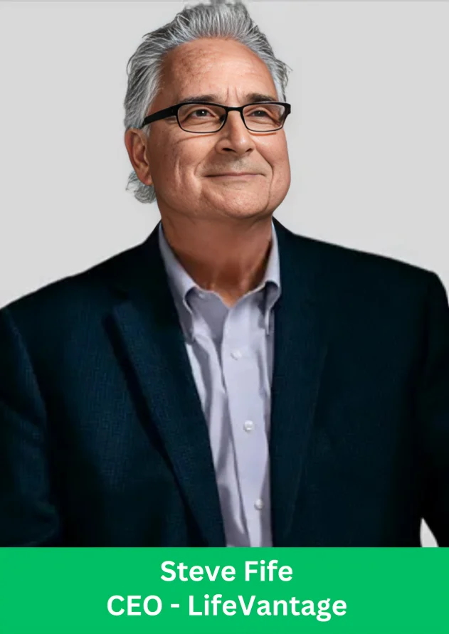 Portrait of Steve Fife, CEO of LifeVantage, wearing a suit and glasses.