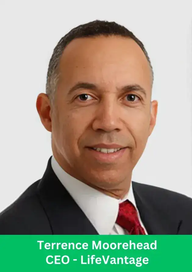 Terrence Moorehead, CEO of LifeVantage, professional business portrait with formal attire