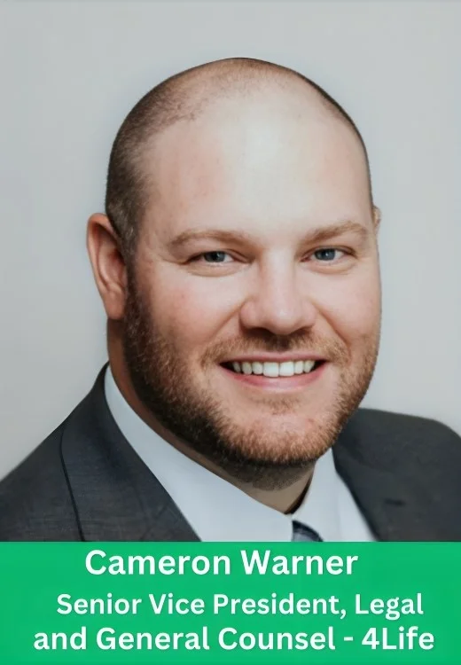 Cameron Warner appointed as Senior Vice President, Legal and General Counsel at 4Life